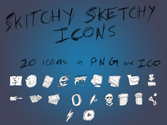 Skitchy_Sketchy_Icon_Set